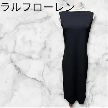 랄프 로렌 원피스 블랙 민소매 S 슬리브리스 무지 엘레강트