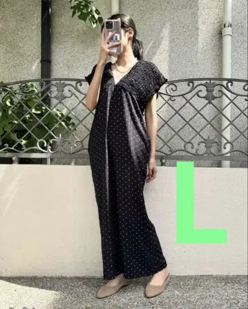 시마무라 Lax Dan Tia 도트 살로펫 중 블랙 L