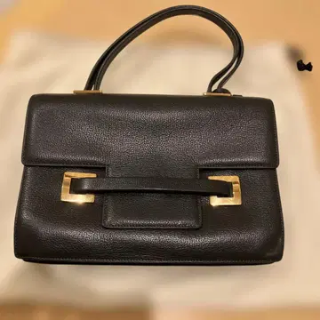 델보 DELVAUX 마담 핸드백 골드 금장 장식