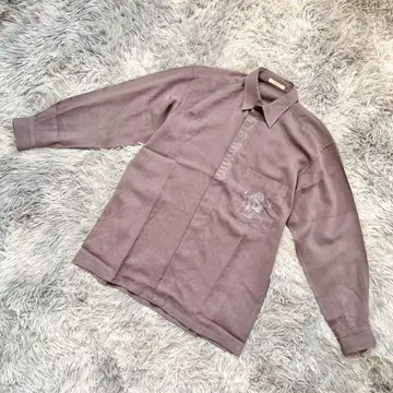 미사용급 'LANCEL' 란셀 셔츠 긴팔 빈티지 그레이 (M)