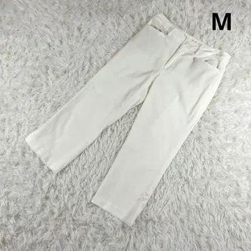 크롭 팬츠 화이트 M 여성용