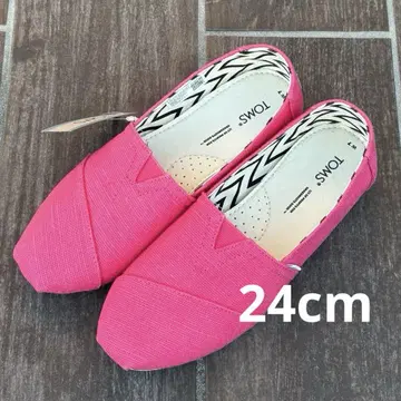 TOMS 핑크 슬립온 24cm 새상품