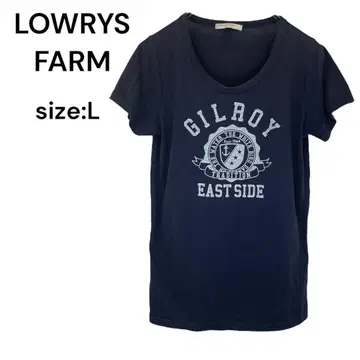 LOWRYS FARM 로리즈팜 셔츠 상의 반팔 L 프린트