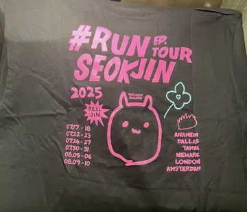BTS 진 RUNSEOKJIN_EP.TOUR in US 티셔츠