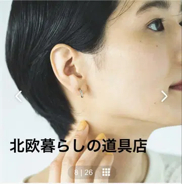 스킨에 반짝임을 더해주는 실버 이어 액세서리 북유럽 생활용품