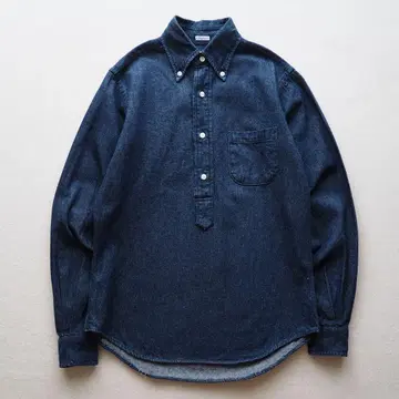 INDIVIDUALIZED SHIRTS USA제 풀오버 데님 셔츠