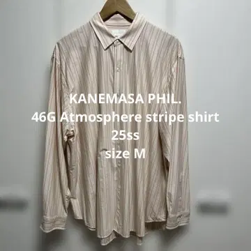 46G Atmosphere Stripe L/S Shirt M 핑크