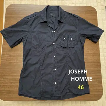 JOSEPH HOMME BLACK 반팔 셔츠 46