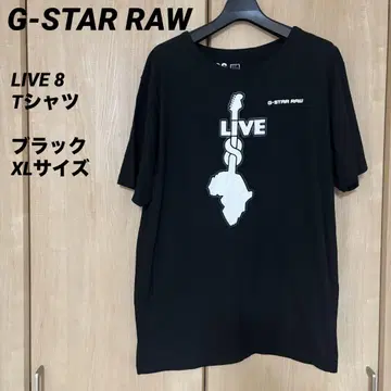 G-STAR RAW LIVE 8 티셔츠 XL 사이즈 블랙 라이브 티