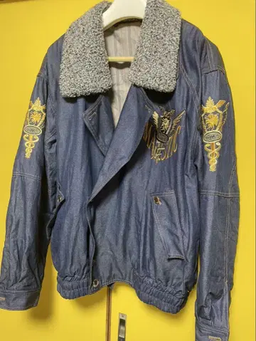MAJESTIC 자수 블루종 점퍼 50 사이즈 블루