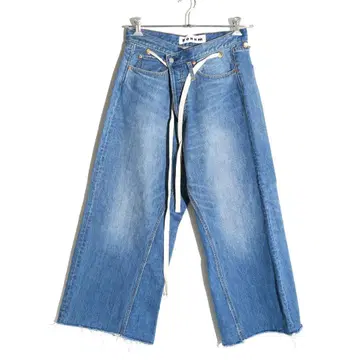 24SS Bonum 2WAY 와이드 이지 데님 팬츠 보넘