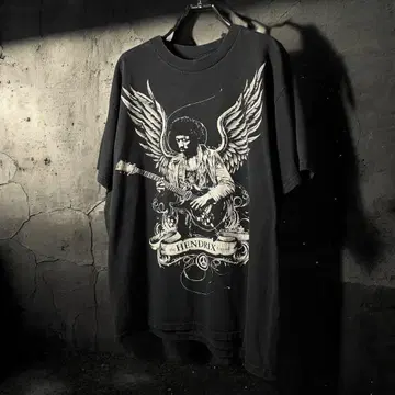 00s MEXICO 제 JIMI HENDRIX 티셔츠 블랙 지미 헨 L