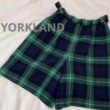 YORKLAND 큐롯 스커트 체크 여성용 M