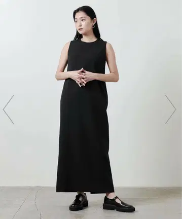MARW UNITED ARROWS 슬리브리스 롱 원피스 블랙