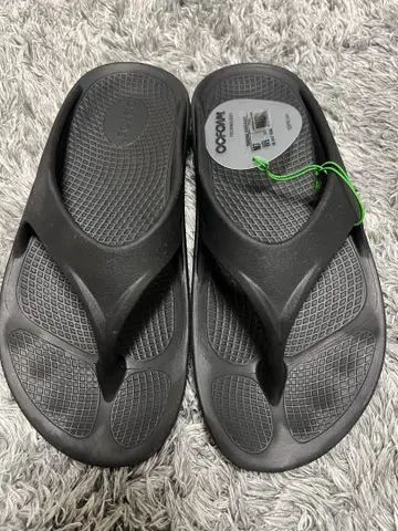 우포스 OOFOS 블랙 리커버리 샌들 26cm