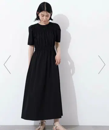 N.Natural Beauty Basic 론 턱 숄더 원피스