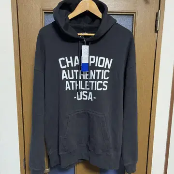 택 포함 미사용 새상품 CHAMPION BLACK PARKA