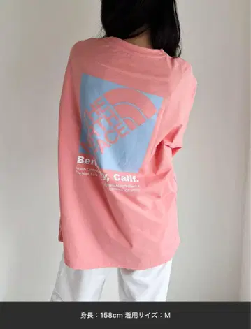 THE NORTH FACE 핑크 티셔츠 M 사이즈