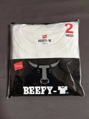 미사용 새상품 Hanes BEEFY-T 화이트 2매 세트