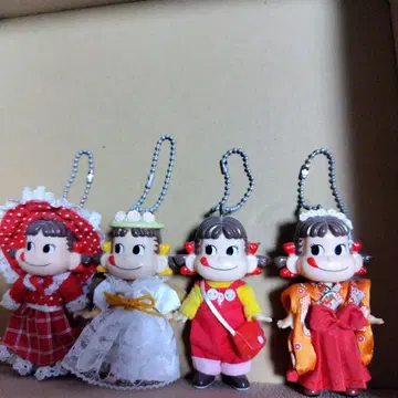 페코짱 인형 키홀더 4개 세트