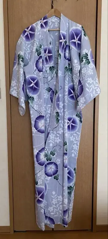 유카타 나팔꽃 패턴 유카타