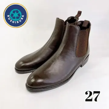 STEFANO ROSSI 사이드 고어 부츠 L(26.5~27.5) 브라운