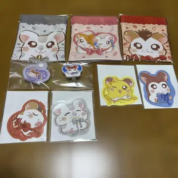 햄타로 복조리 헤어 클립 코드 홀더 스티커