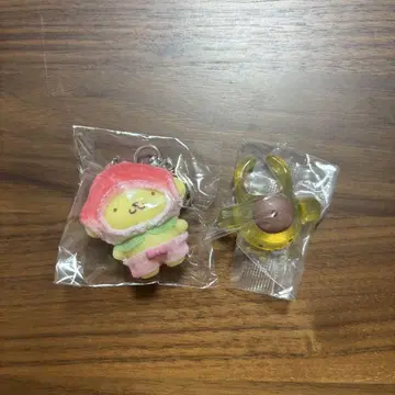 치비토모 시리즈 폼폼푸딩 키링 반지 가챠가챠