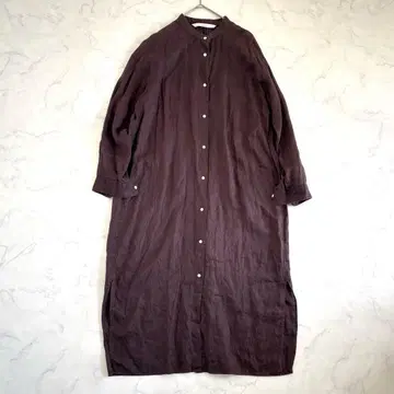 프레임워크 FRENCH LINEN 셔츠 원피스 긴팔 롱 린넨