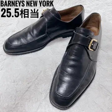 BARNEYS NEW YORK 블랙 로퍼 25.5cm 상당