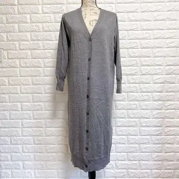 Spick&Span 롱 가디건 그레이 울 100% F 사이즈