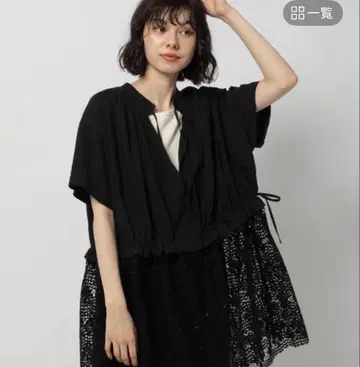 niko and... 니코 앤드 숏 슬리브 처치 튜닉 블랙