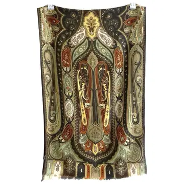 이탈리아제 ETRO 에트로 울 실크 페이즐리 스톨