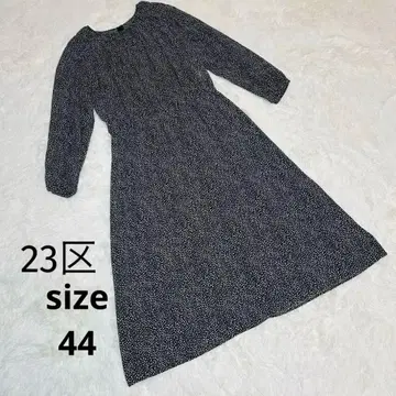 23구 롱 원피스 조젯 쉬폰 레오파드
