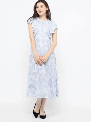 미슈마슈 모자이크 체크 원피스