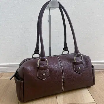 츠치야 가방 미니 보스턴 백 다크 브라운