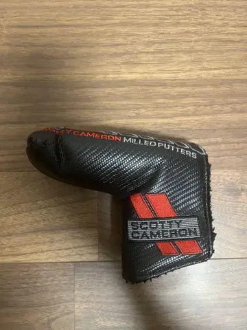 Scotty Cameron 퍼터용 골프헤드커버 블랙/빨간색