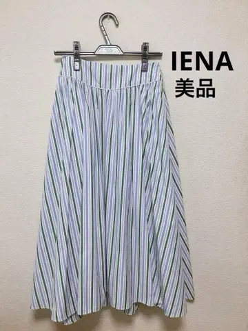 [새 상품] IENA 스트라이프 플레어 스커트 36