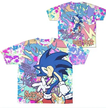 풀 그래픽 시리즈 소닉 SEGA 가성비 티셔츠 L 사이즈