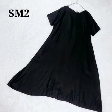 SM2 텔레데란 린넨 100% 롱 원피스 블랙