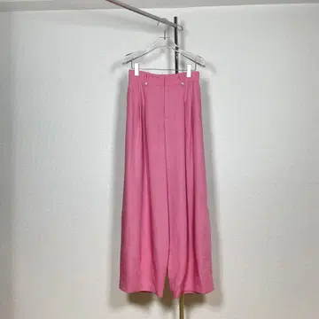 Ameri 아메리 핑크 와이드 팬츠 버튼
