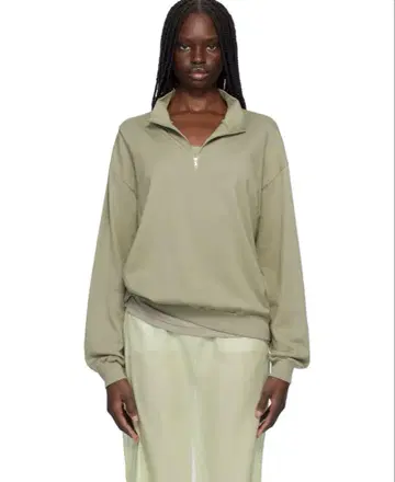 AURALEE 25SS 하이 게이지 하프 지퍼