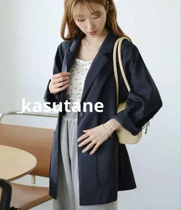 [5가지 색상/안감 없음] 백 슬릿 자켓 카스타네 kasutane