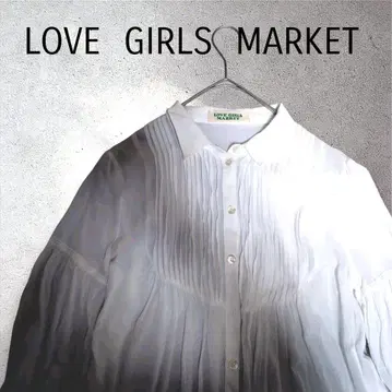 LOVE GIRLS MARKET 화이트 긴팔 셔츠 레이온 100%