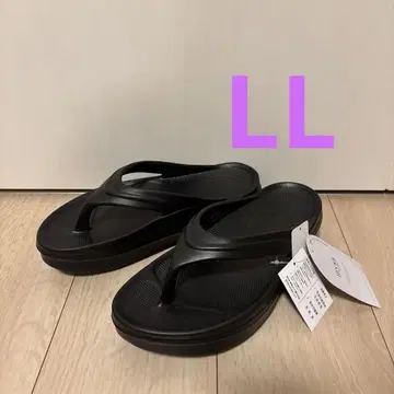 시마무라 다나카 리나 샌들 플립플랍 블랙 L L