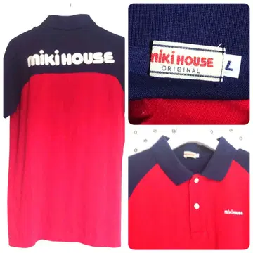 miki HOUSE MEN'S 반팔 버튼 피케 셔츠 L