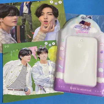 BTS 뷔태 전시회 굿즈 카드 케이스 한국 제작자님 메모 포함