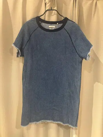 rag & bone 데님 반팔 원피스