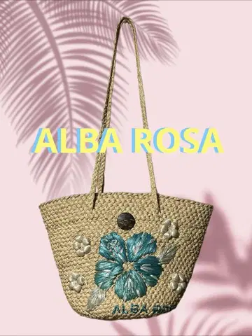 ALBA ROSA 바스켓백 하이비스커스