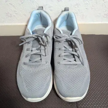 25.5cm Skechers 그레이 메쉬 스니커즈 스케쳐스